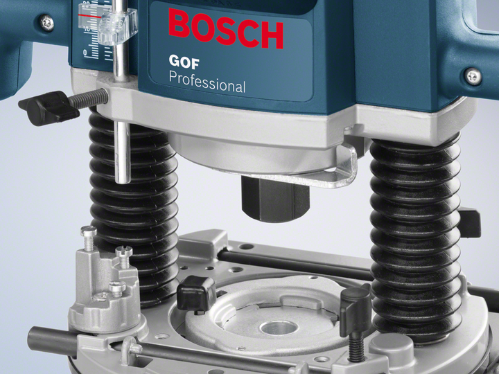 Фрезер Bosch Professional GOF 130, 1300 Вт, 28000 об.мин, константная электроника, регулировка скорости, Restart protection, кнопка блокировки шпинделя (06016B7000) - Фото 10 Фрезер Bosch Professional GOF 130, 1300 Вт, 28000 об.мин, константная электроника, регулировка скорости, Restart protection, кнопка блокировки шпинделя (06016B7000) - изображение 10