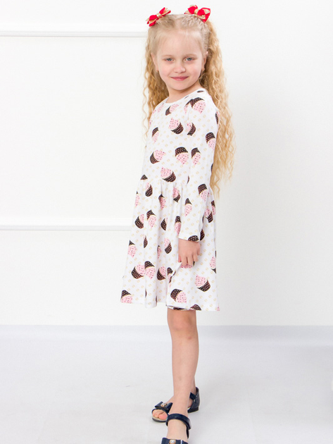 Акція на Дитяче плаття для дівчинки Носи своє 6117-043 128 см Тістечко біле (p-3532-70230) від Rozetka
