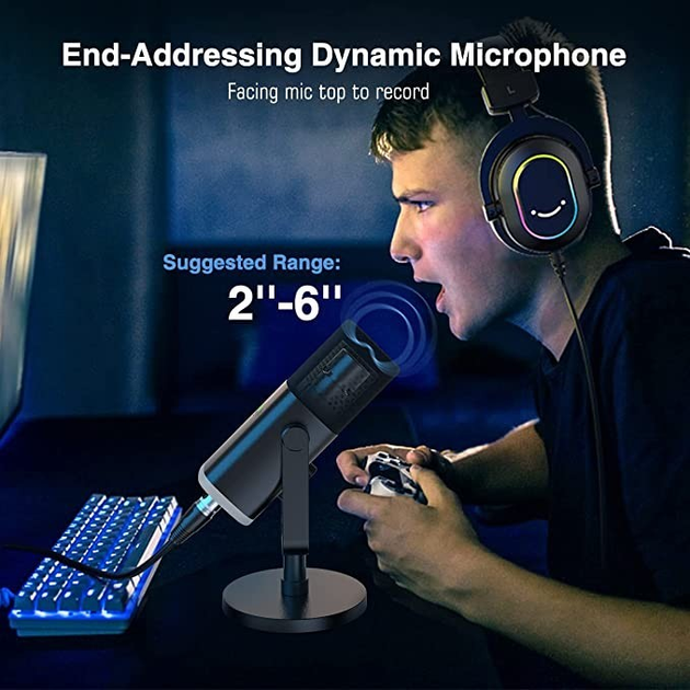 Стриминговый микрофон Fifine AM8 AmpliGame USB\XLR – фото, отзывы ...