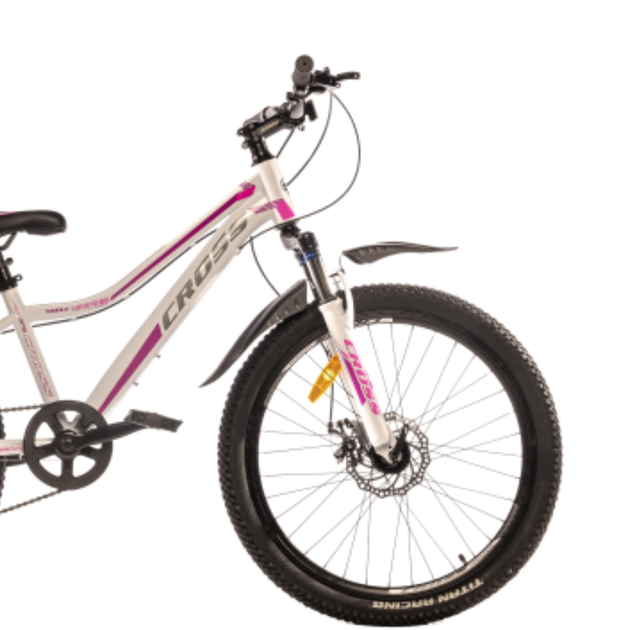 Подростковый Велосипед Cross Smile 24 Рама-12 white-pink от 125 см рост - изображение 3