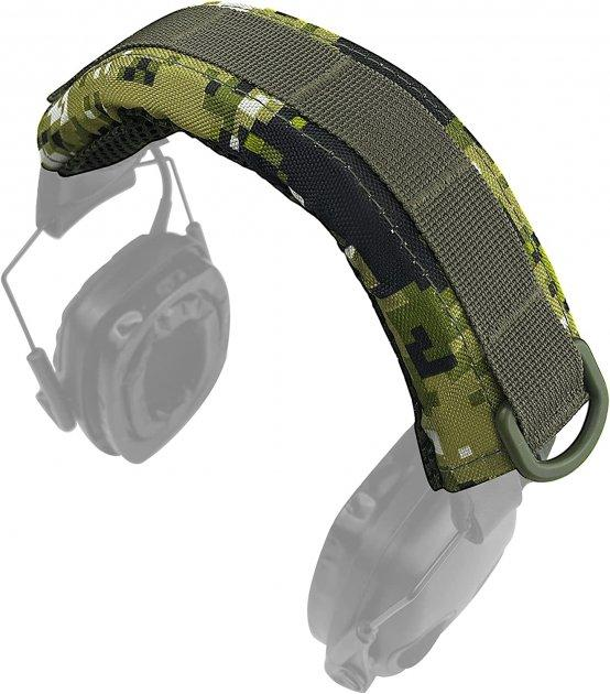 Накладка на оголів'я піксель універсальна для активних і пасивних навушників тактична військова дужка - зображення 2