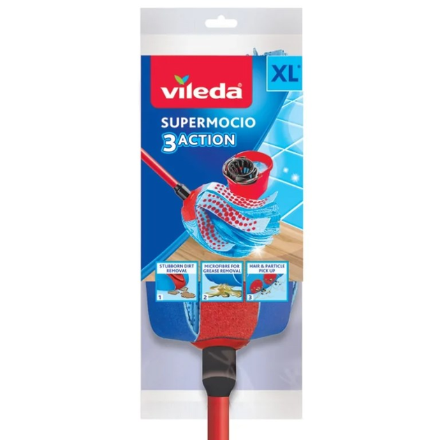 Mop Vileda 3Action Velour XL (4023103072206) - obraz 2