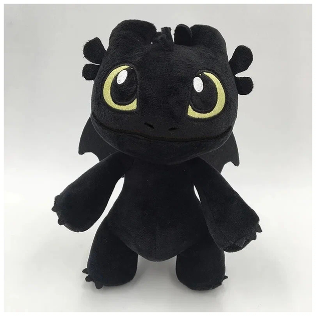 Мягкая игрушка Ночная Фурия (черная) - Как приручить Дракона, Беззубик, 35 см