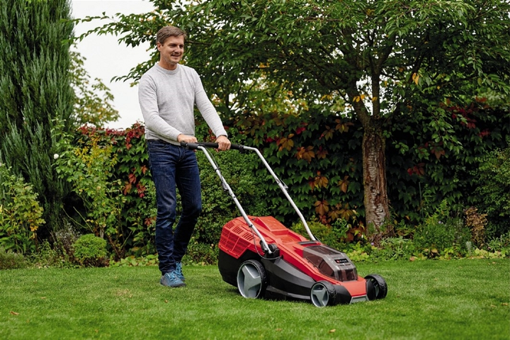 Газонокосилка Einhell GE-CM 36/43 Li M - Solo, PXC, аккум., 43см, 63л, 17кг, (без АКБ и ЗУ) (3413246) - изображение 4