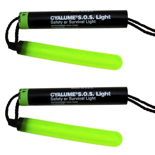 Химический источник света Cyalume S.O.S. 6" GREEN 8 часов - изображение 1
