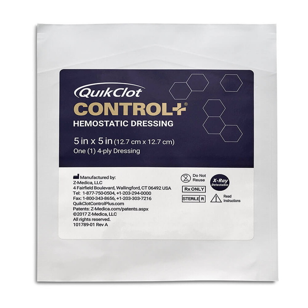 Серветка гемостатична QuikClot CONTROL+ (12,7 cм. * 12,7 см.) - зображення 1