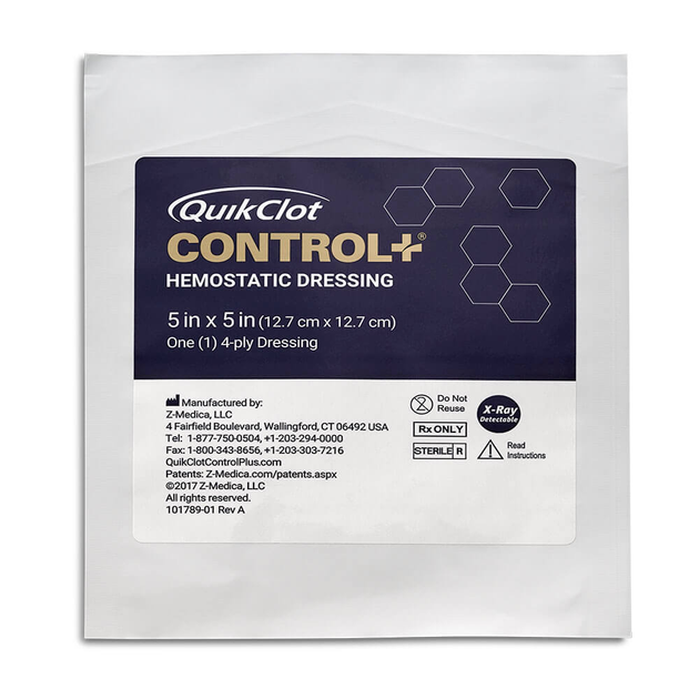 Салфетка гемостатическая QuikClot CONTROL+ (12,7 cм. * 12,7 см.) - изображение 1