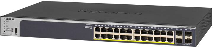Przełącznik PoE Netgear GS728TPP-200EUS (384 W) gigabit (GS728TPP) - obraz 1