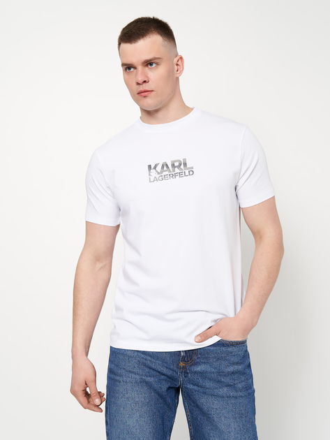 Футболка хлопковая длинная мужская Karl Lagerfeld 531221-755088-10 XL ...