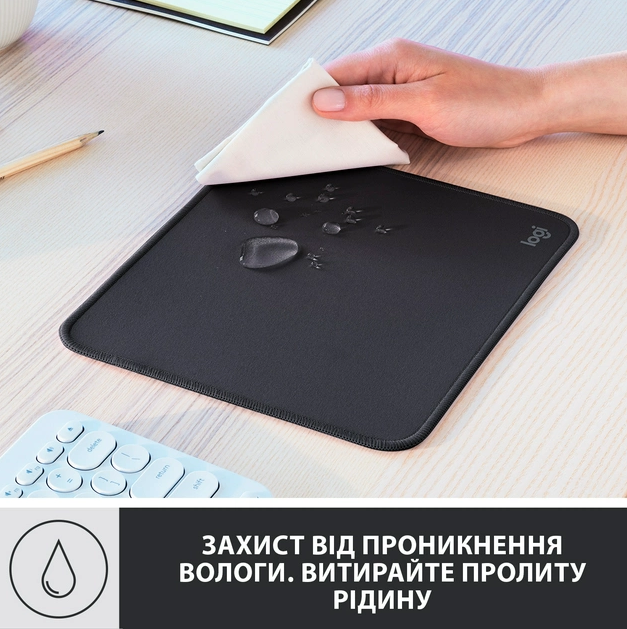Килимок для мишi Logitech Studio Series Graphite (956-000049) (6794330) - Фото 5 Килимок для мишi Logitech Studio Series Graphite (956-000049) (6794330) - изображение 5