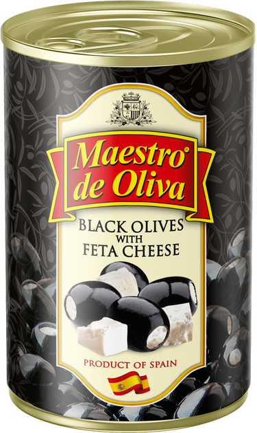 Маслини з начинкою із сиром Фета Maestro de Oliva 280 г (8436024298703) - зображення 1