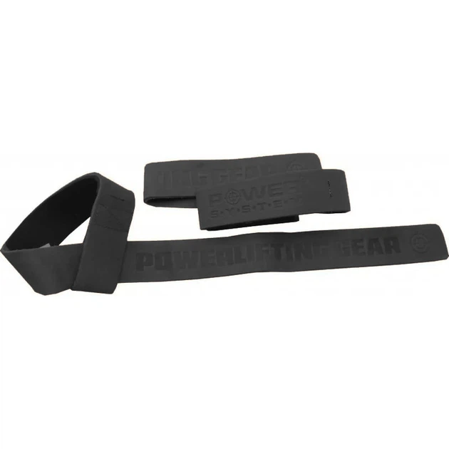 Лямки для тяги шкіряні Power System PS-3320 Leather Straps Black - изображение 3