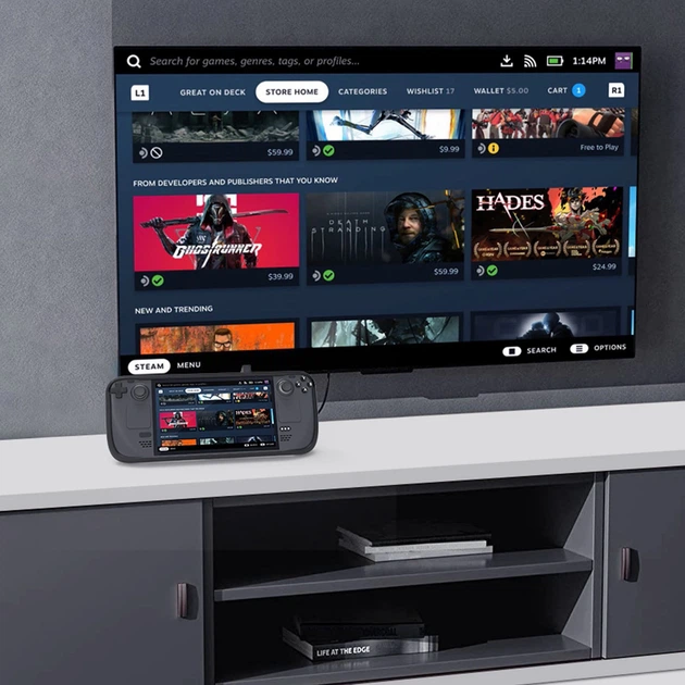 Захисний чохол бампер з підставкою JYS для Steam Deck / Oled / Black - Фото 5 Захисний чохол бампер з підставкою JYS для Steam Deck / Oled / Black - зображення 5