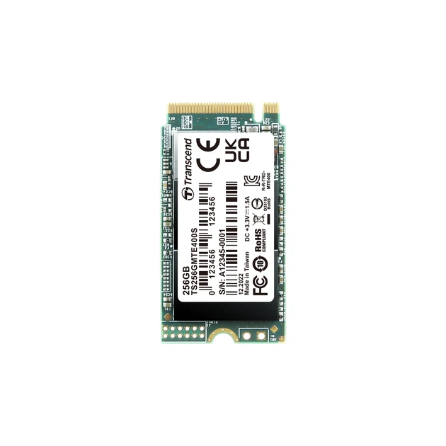 SSD накопитель Transcend MTE400S M.2-2242 PCIe 3D TLC DRAM-less 256GB (TS256GMTE400S) - Фото 1 SSD накопитель Transcend MTE400S M.2-2242 PCIe 3D TLC DRAM-less 256GB (TS256GMTE400S) - изображение 1