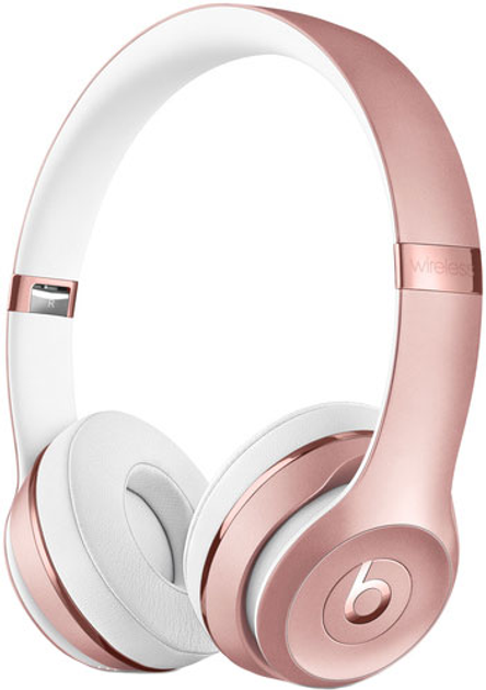 Bezprzewodowe słuchawki Beats Solo3 w kolorze różowego złota (MX442) - obraz 1