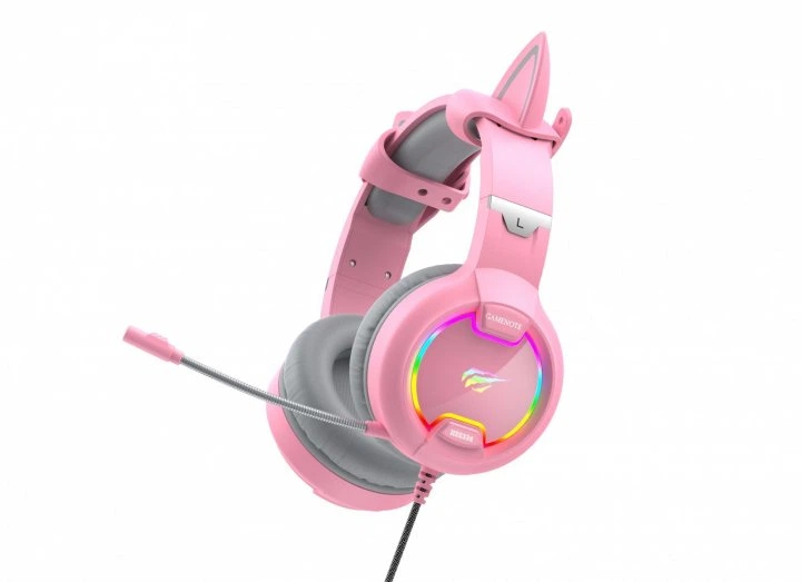 Навушники HAVIT HV-H2233d Cat Pink (54520) - Фото 2 Навушники HAVIT HV-H2233d Cat Pink (54520) - изображение 2