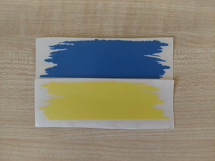 Наклейка на машину "Прапор України" 10х6 см - изображение 5