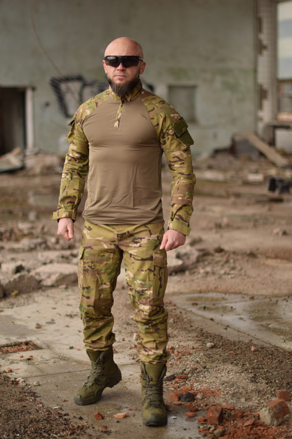 Костюм Ubacs тактичний розмір XL (Убакс) військовий ЗСУ костюм штани та бойова сорочка мультикам армійський - зображення 1