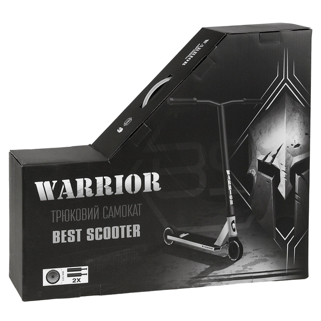 Трюковой самокат HIC-система Best Scooter Warrior Серебро - изображение 10