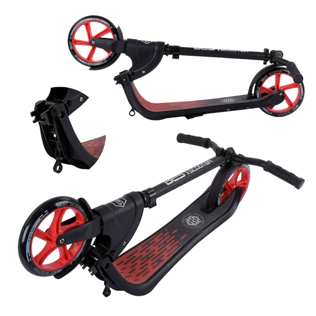 Двухколесный самокат для подростка Best Scooter Красный - изображение 6