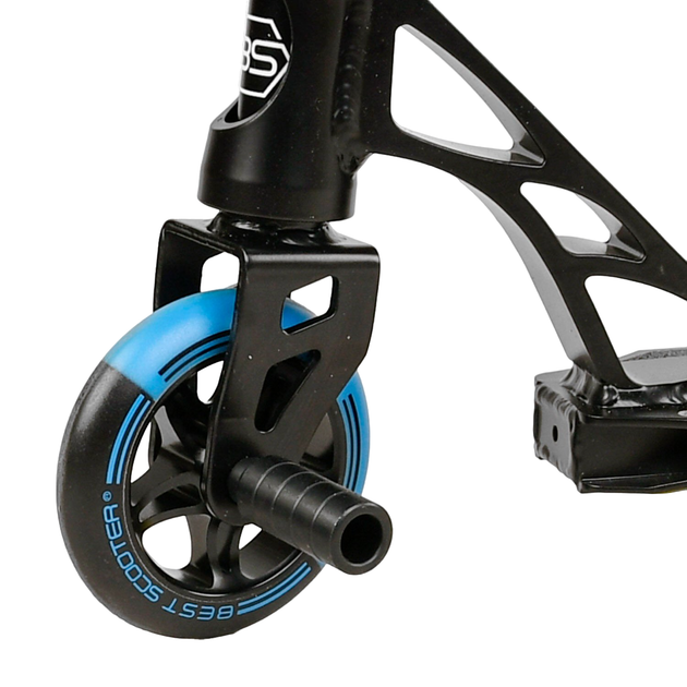 Трюковой самокат HIC-система Best Scooter Reactor Черный с голубым - изображение 8