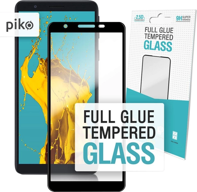 Защитное стекло Piko Full Glue для Samsung Galaxy A01 Core Black (1283126505041) - изображение 1