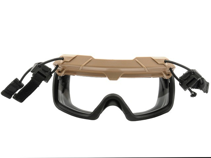 Прозорі окуляри для шолома - FAST - DARK EARTH - зображення 2
