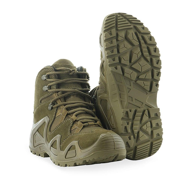 Ботинки армейские тактические Alligator Olive, военные берцы аллигатор, ботинки демисезонные кожаные 40 (OPT-41381) - изображение 1