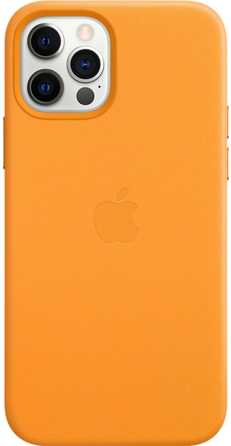 Панель Apple MagSafe Leather Case для Apple iPhone 12/12 Pro California Poppy (MHKC3) - зображення 1