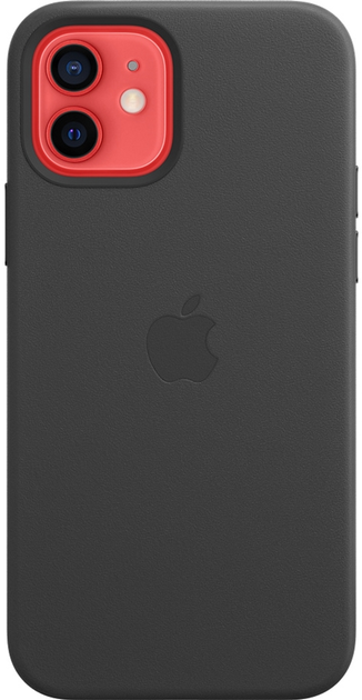 Etui Apple MagSafe Leather Case do Apple iPhone 12/12 Pro Black (MHKG3) - obraz 3