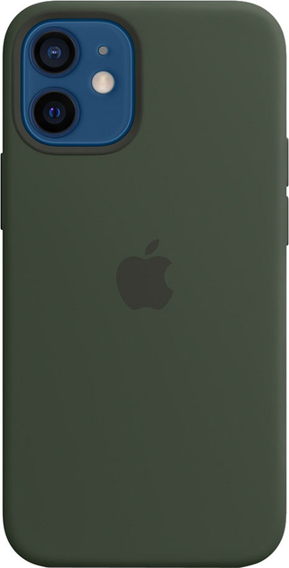 Панель Apple MagSafe Silicone Case для Apple iPhone 12 mini Cypress Green (MHKR3) - зображення 1