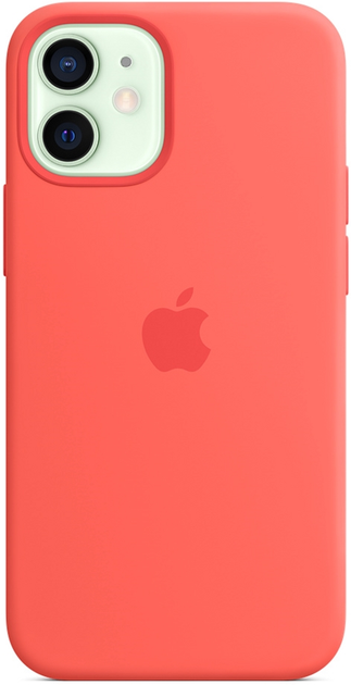 Панель Apple MagSafe Silicone Case для Apple iPhone 12 mini Pink Citrus (MHKP3) - зображення 2