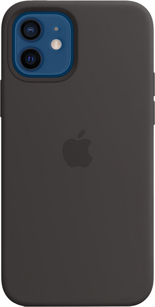 Etui Apple MagSafe Silicone Case do Apple iPhone 12/12 Pro Black (MHL73) - obraz 1