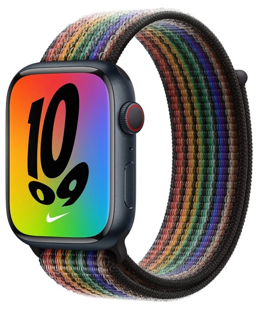 Pasek Apple Nike Sport Loop do Apple Watch 41mm Pride Edition (MN6M3) - obraz 3