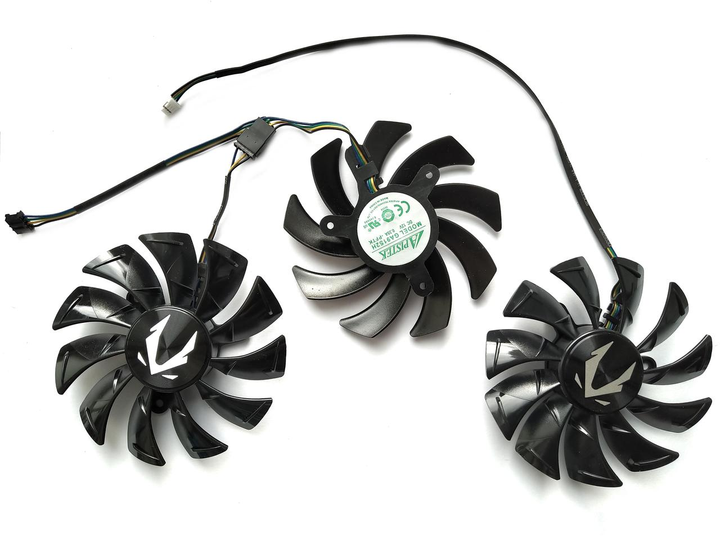 Вентилятор Apistek для видеокарты Zotac PGF GA92S2U GA91S2H комплект 3 шт (№423) - изображение 2