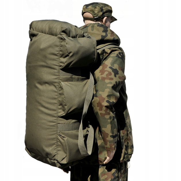 Рюкзак-сумка тактична військова Green World хакі 80л - зображення 2
