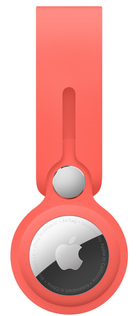 Skórzany brelok Apple do AirTag Loop Pink Citrus (MLYY3) - obraz 1