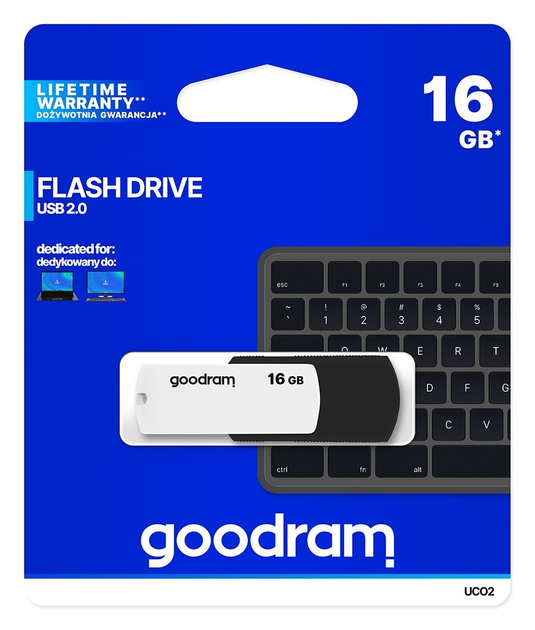 Goodram UCO2 16GB Black-White (UCO2-0160KWR11) - зображення 2