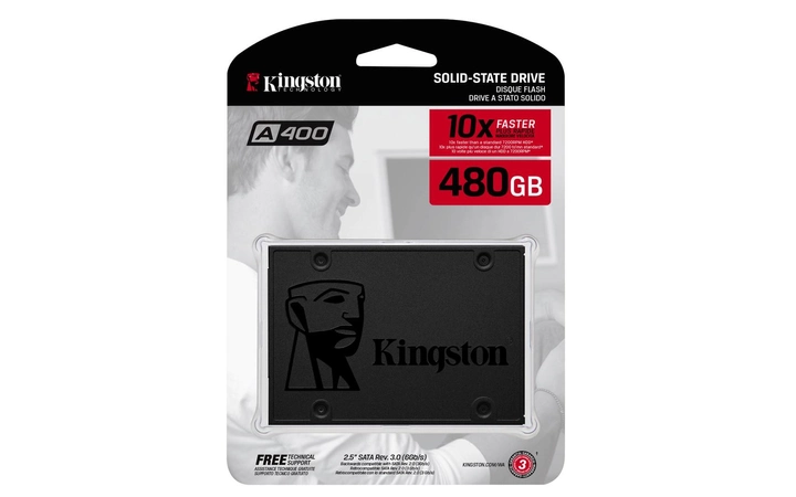 Kingston SSDNow A400 480GB 2.5" SATAIII 3D V-NAND (SA400S37/480G) - зображення 2