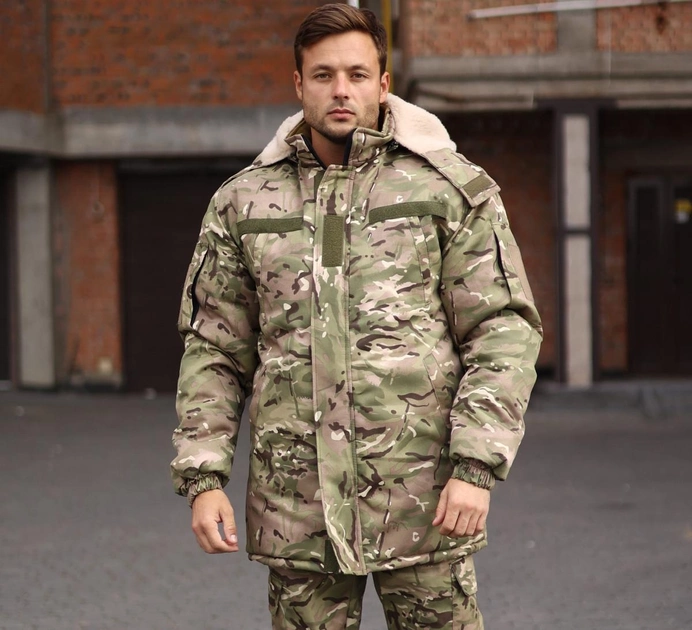 Куртка-бушлат военная мужская тактическая ВСУ (ЗСУ) Мультикам 8584 46 размер TR_8584 - изображение 1