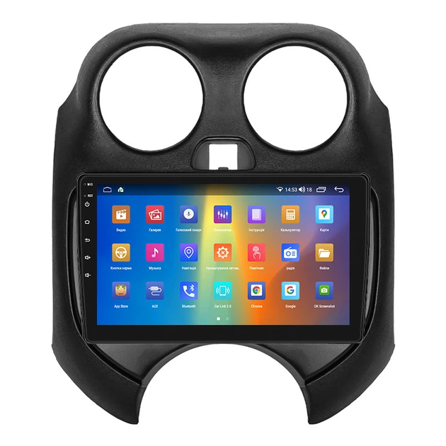 Штатная магнитола 9" Lesko для Nissan March IV (K13) 2010-2013 2/32Gb CarPlay 4G Wi-Fi GPS Prime IPS Ниссан - изображение 2