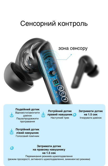 Беспроводные Bluetooth TWS наушники Xiaomi QCY HT05 Melobuds Black ...