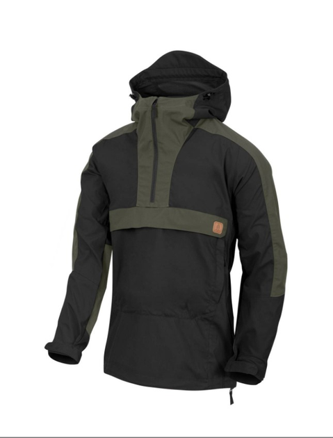 Куртка Woodsman Anorak Jacket Helikon-Tex Black/Taiga Green L Тактична - зображення 1