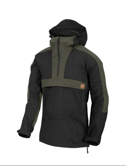 Куртка Woodsman Anorak Jacket Helikon-Tex Black/Taiga Green L Тактическая - изображение 1