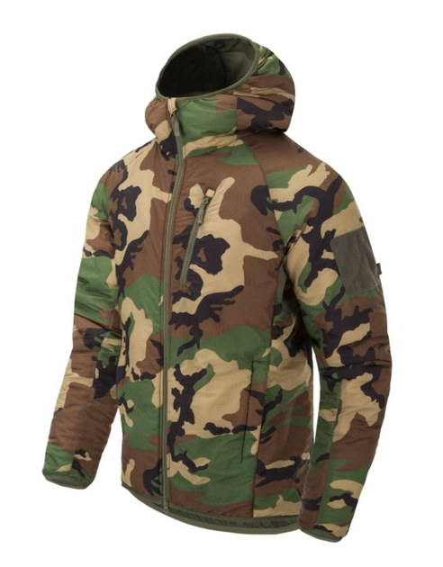 Куртка Wolfhound Hoodie - Climashield Apex 67G Helikon-Tex US Woodland XXL Тактична - зображення 1