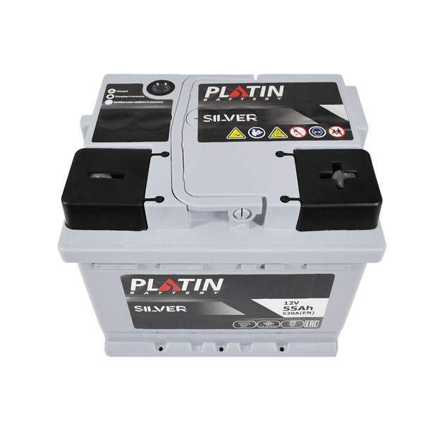 Автомобільний аккумулятор PLATIN Silver 55Ah 520A R+ LB1 - зображення 3