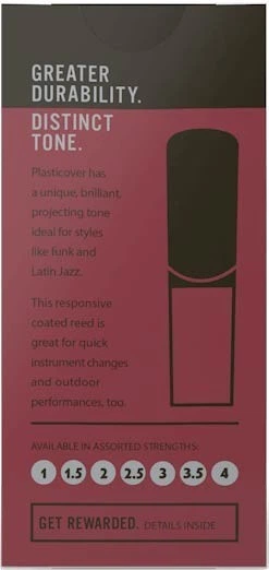 Трости для альт саксофона D'Addario Plasticover - Alto Sax #3.0 - 5 Pack - Фото 3 Трости для альт саксофона D'Addario Plasticover - Alto Sax #3.0 - 5 Pack - изображение 3