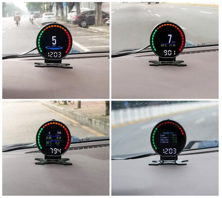 Бортовий комп'ютер OBD2 HUD P15 - зображення 10