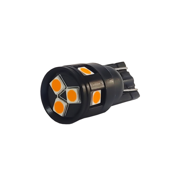 Светодиодная лампа Avolt W5W 3030-8smd желтая canbus 12v (12527) – фото ...