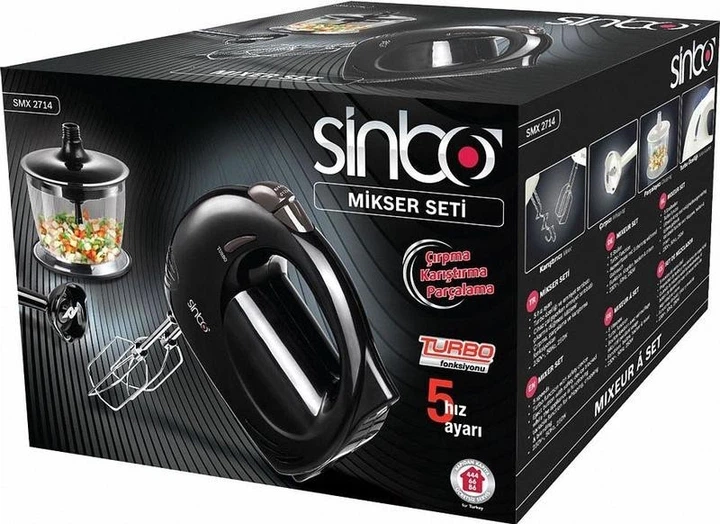 Миксер Sinbo SMX-2714 многофункциональный - Фото 5 Миксер Sinbo SMX-2714 многофункциональный - изображение 5
